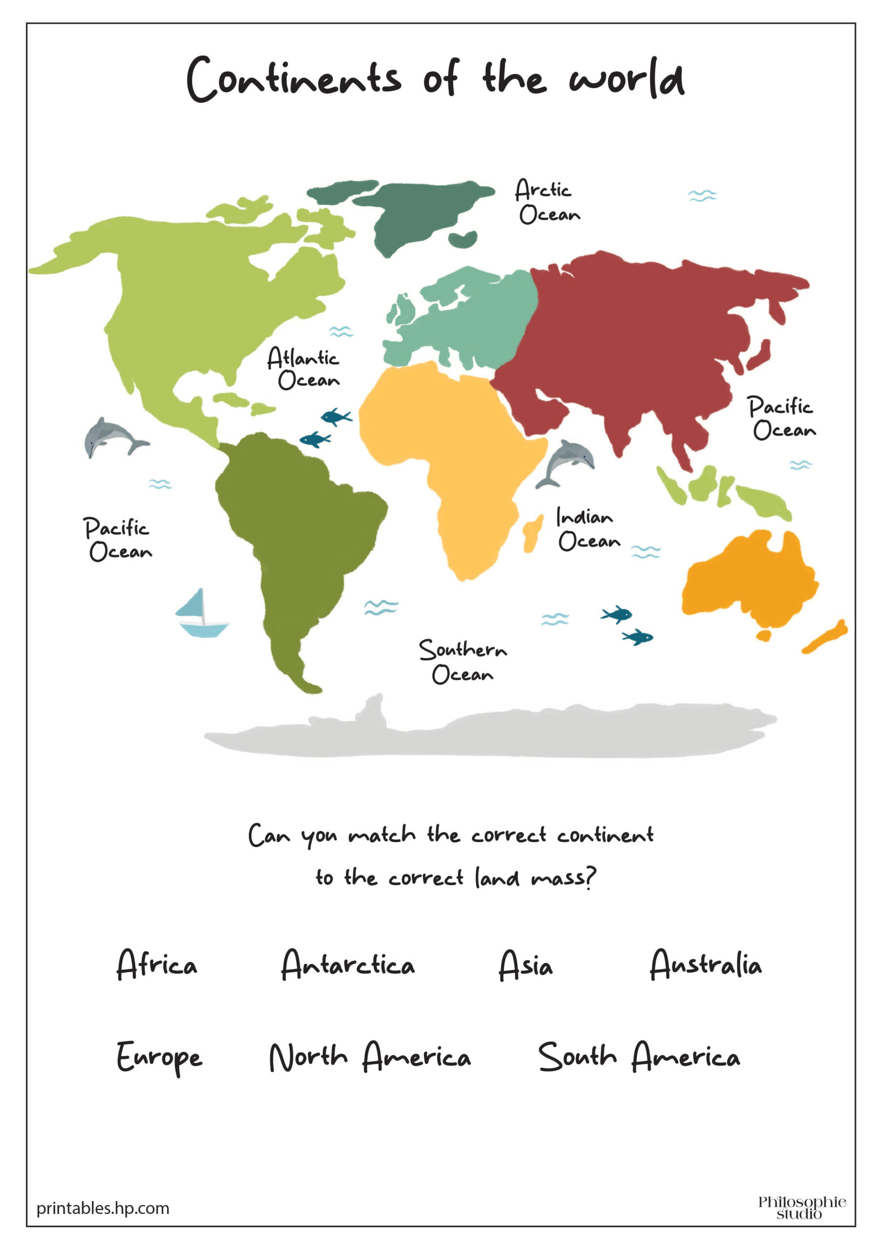 Printables - Free Coloring Pages &amp;amp; Learning Worksheets | Hp with Free Continent Printables