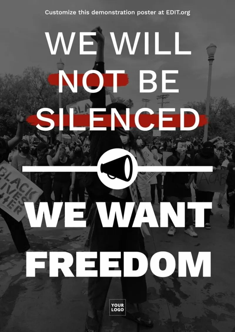 Protest Poster Designs To Customize Online regarding Free Printable Protest Signs