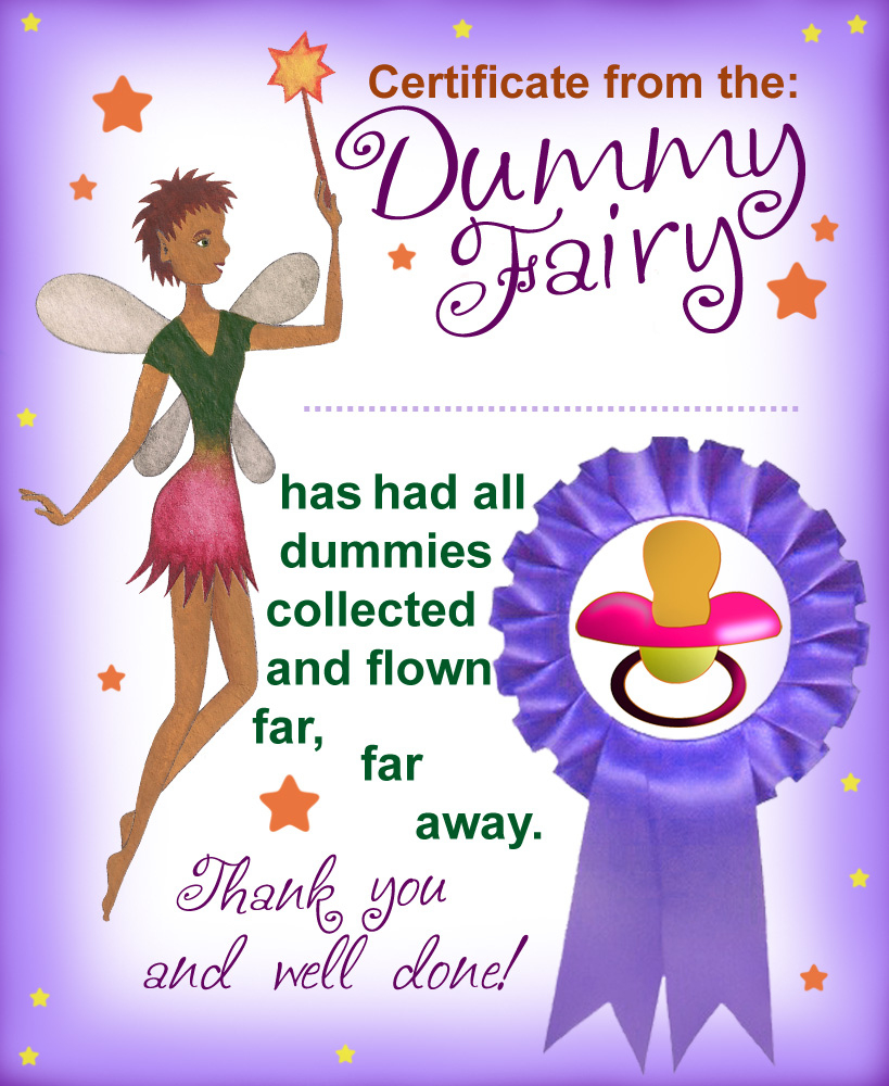 Purple Dummy Fairy Certificate - Rooftop Post Printables inside Dummy Fairy Letter Free Printable