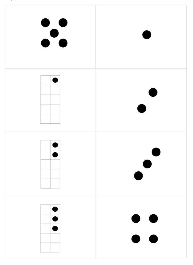Quantity Cards For Subitizing regarding Free Printable Subitizing Cards