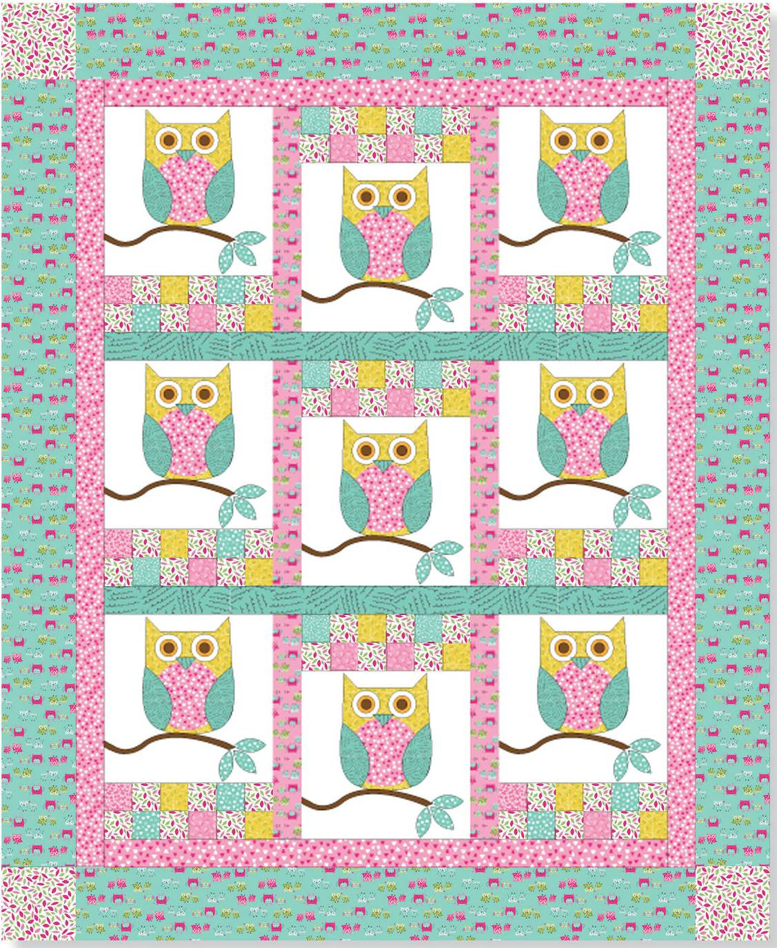 Quilt Inspiration: Free Pattern Day: Owls within Free Printable Owl Applique Pattern