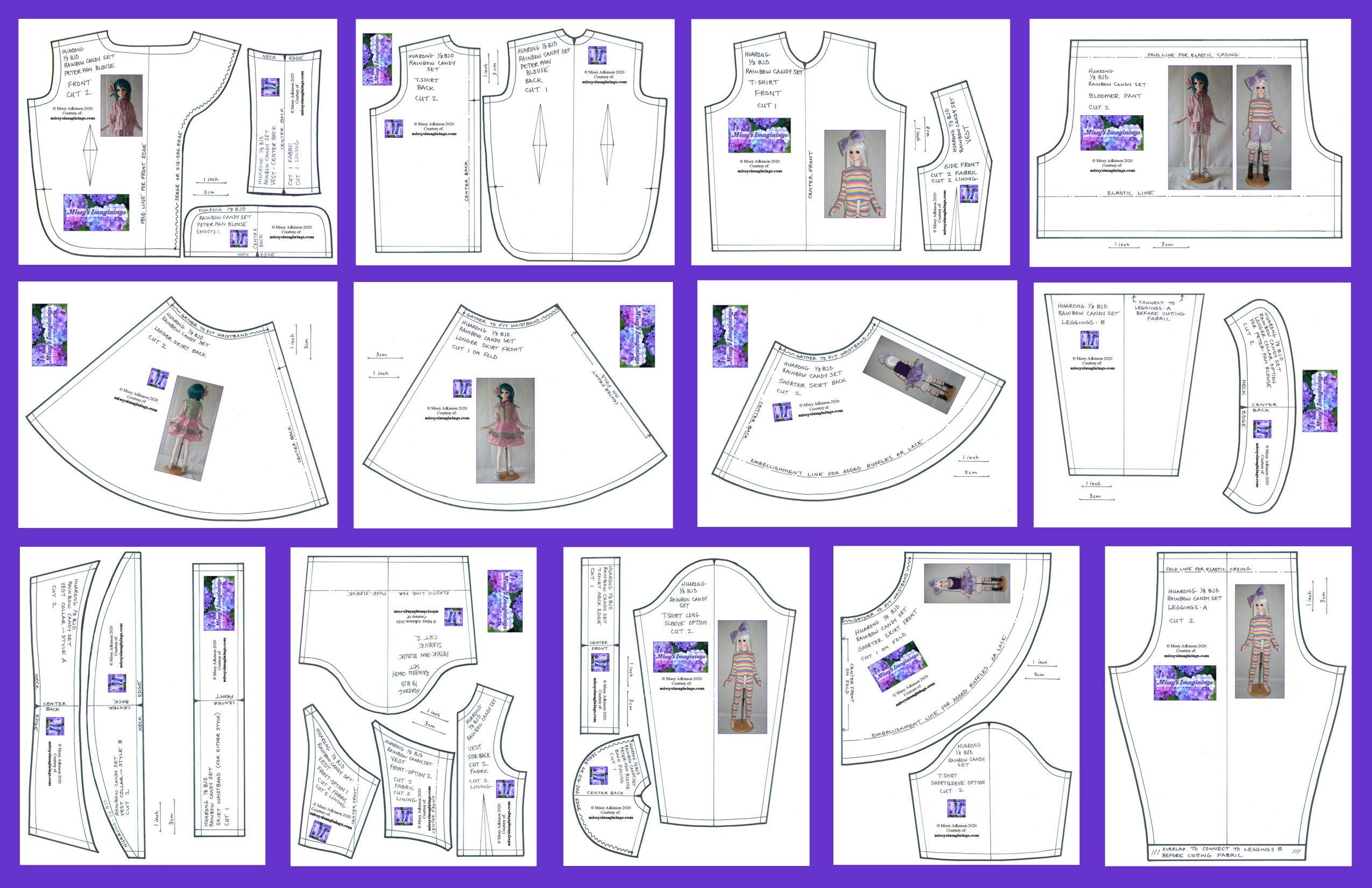 Ready To Print – (1/3) Female Doll Patterns – Missy&amp;#039;S Imaginings in Printable Bjd Doll Clothes Patterns Free