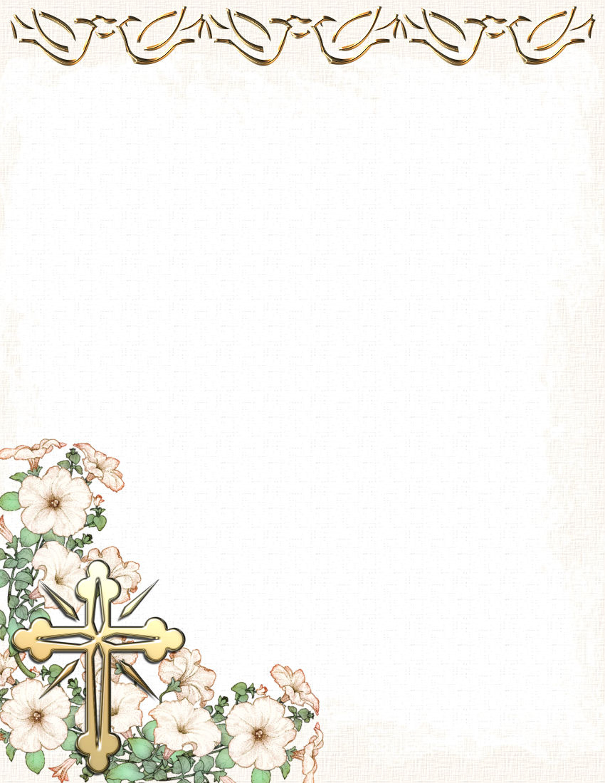 Religious Free-Stationery Templates | Clip Art Borders in Free Printable Christian Borders