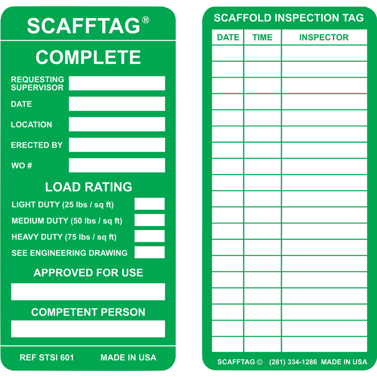 Scaffold Tags | Brady | Bradyindia.co.in pertaining to Free Printable Scaffold Inspection Tags
