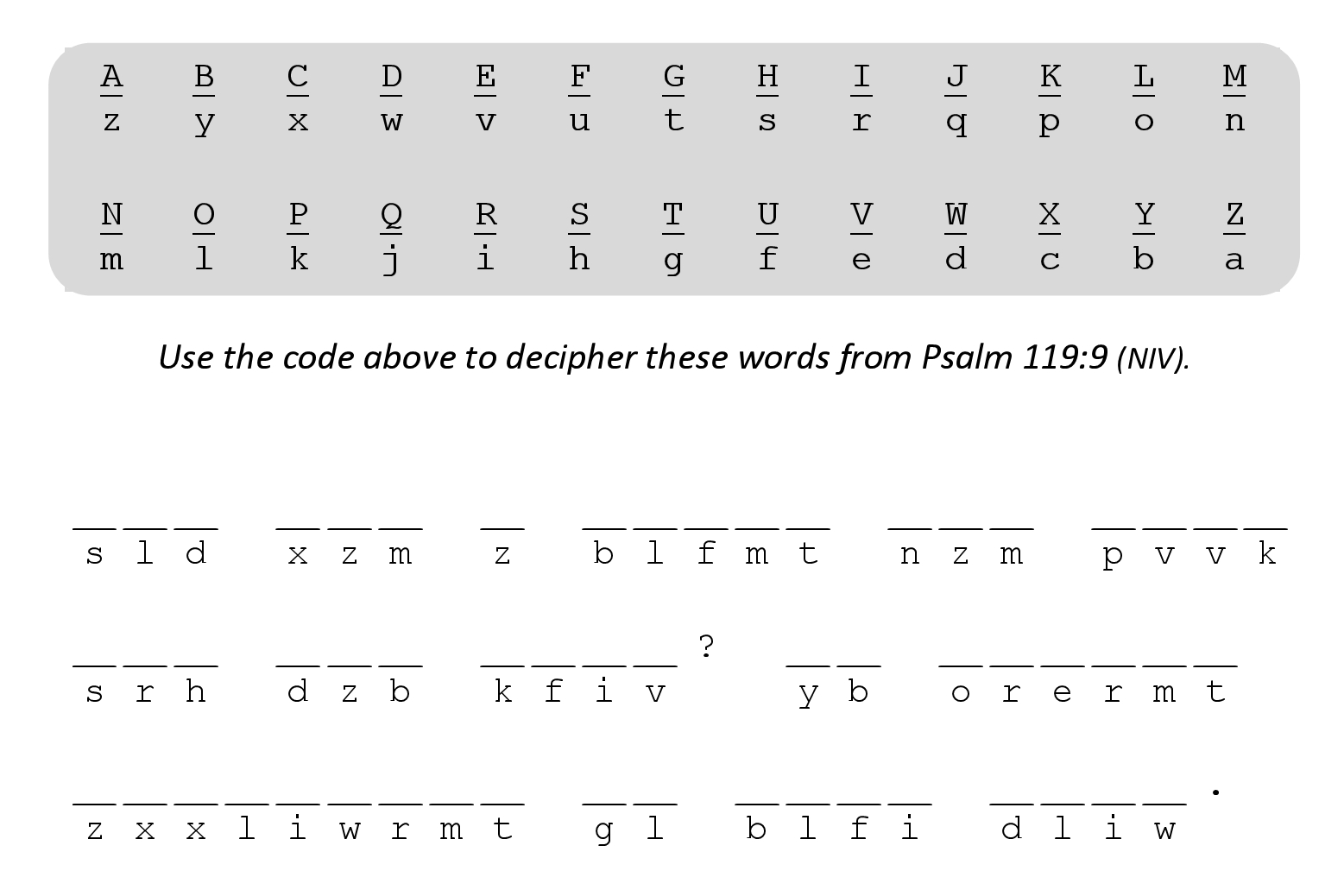 Scripture Puzzles — Panton Community Church within Free Printable Bible Cryptograms With Answers