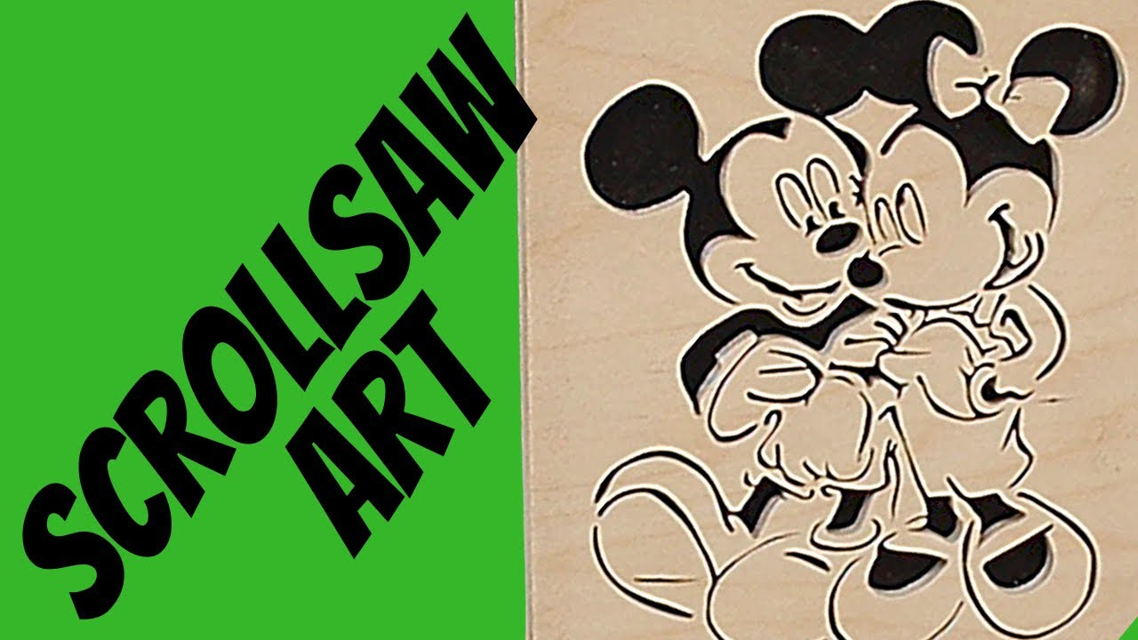 Scrollsaw Disney Mickey Mouse Picture: Brainfizz Does A Simple Beginners Project in Disney Scroll Saw Printable Patterns