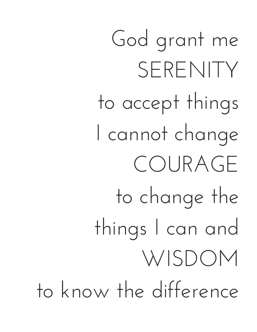 Serenity Prayer Printable - Hungry Happy Home throughout Free Printable Serenity Prayer
