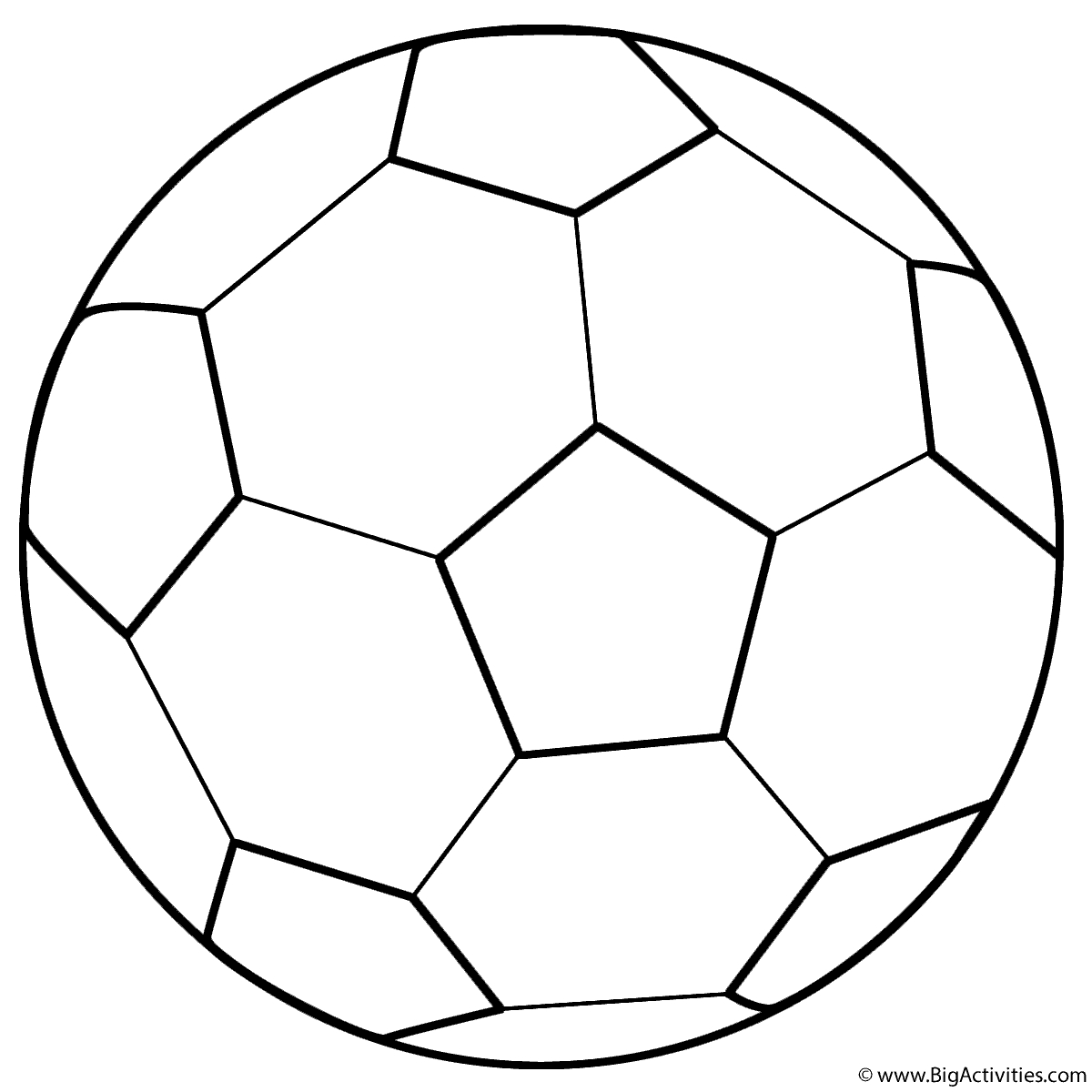 Soccer Ball - Coloring Page (Sports) pertaining to Free Printable Soccer Ball Stencil