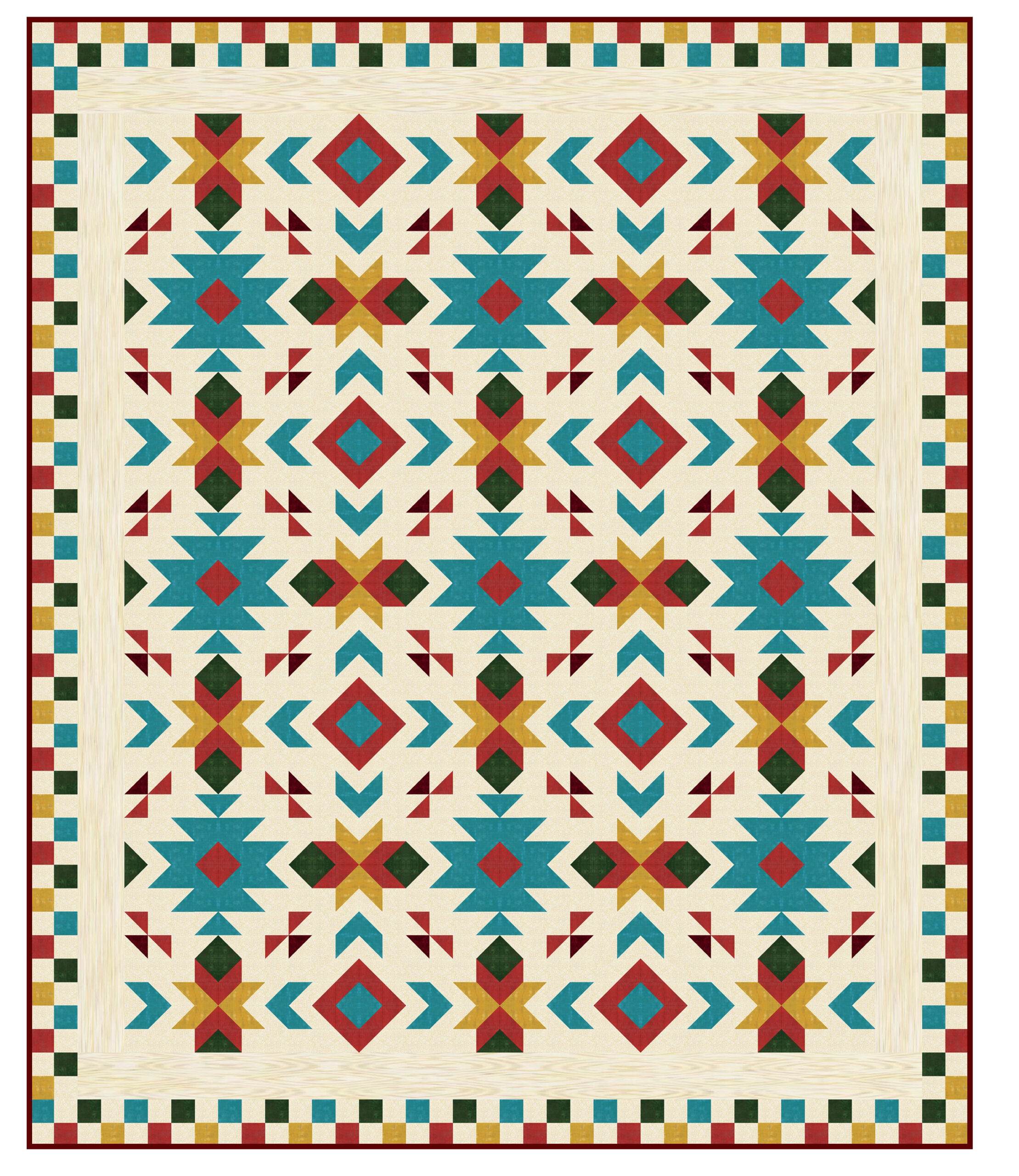 Southwest Quilt Pattern - Southwest Quilt - Nativ American Quilt with Free Printable Southwest Quilt Patterns