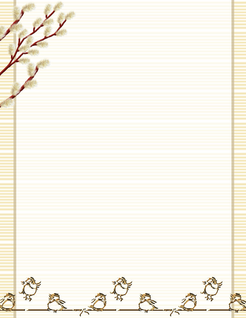 Spring Stationery Themed Downloads Pg. 1 pertaining to Free Printable Spring Stationery