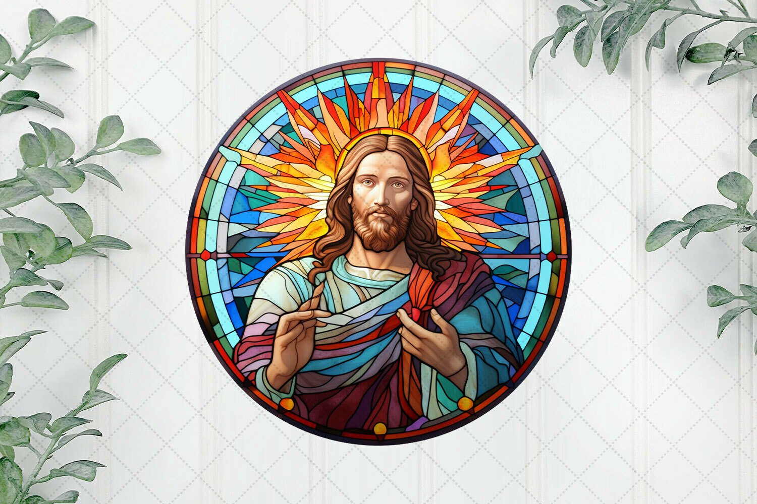 Stained Glass Nativity Jesus Clipart (2929617) in Free Stained Glass Patterns Printable Jesus