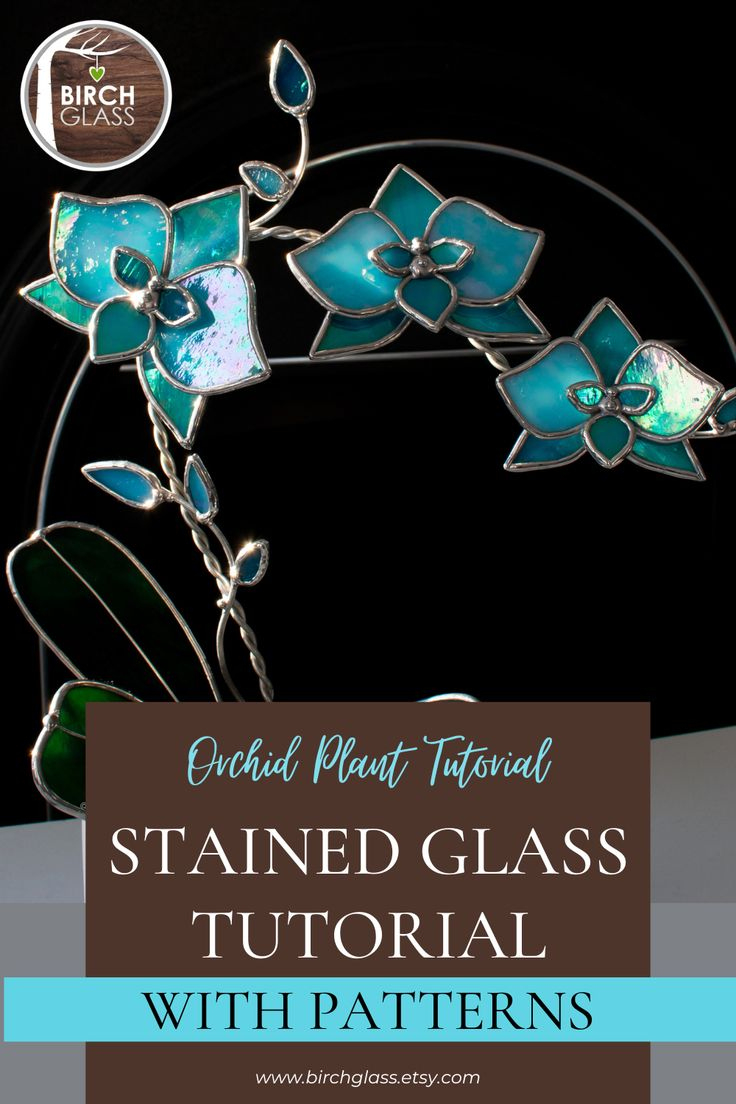 Stained Glass Orchid Patterns &amp;amp; Tutorial - Pdf - How-To within Free Printable Stained Glass Orchid Plant Patterns