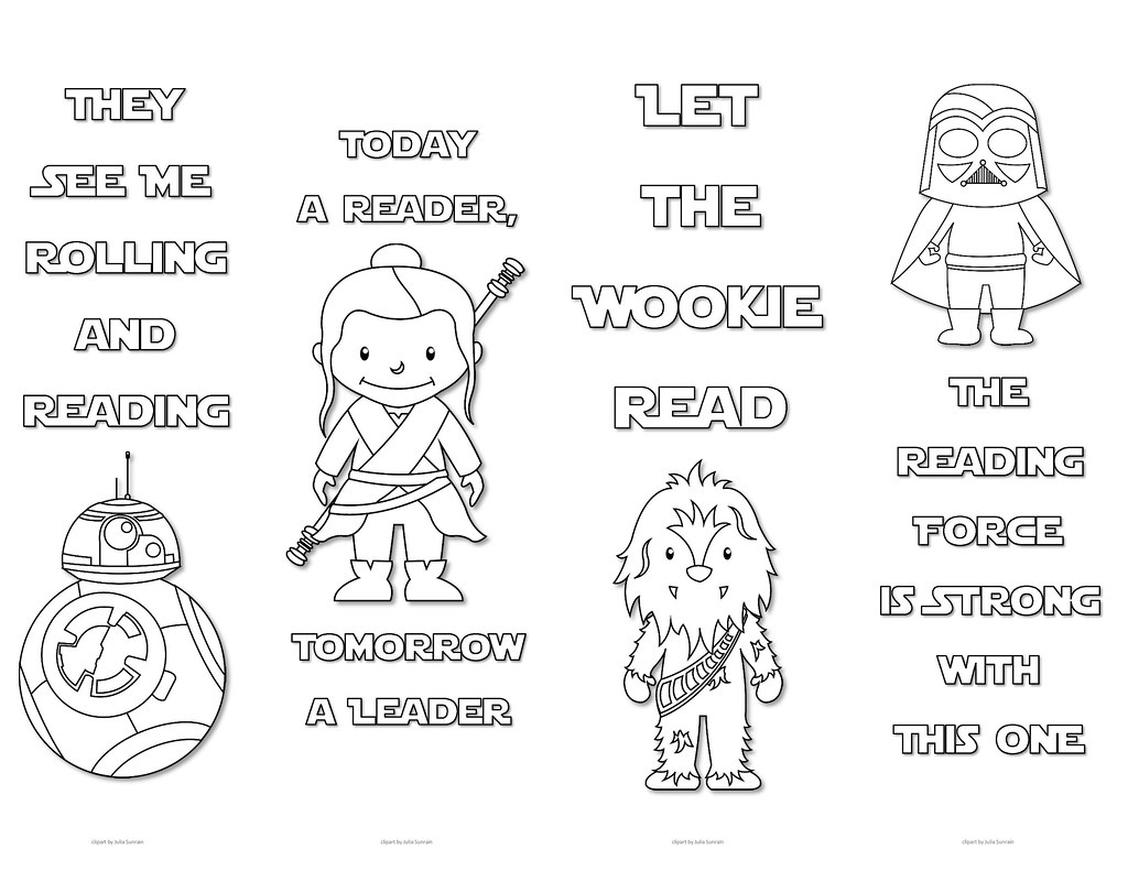 Star Wars Colouring Bookmarks - Set 1 | Print These Cute Sta… | Flickr throughout Free Printable Star Wars Bookmarks