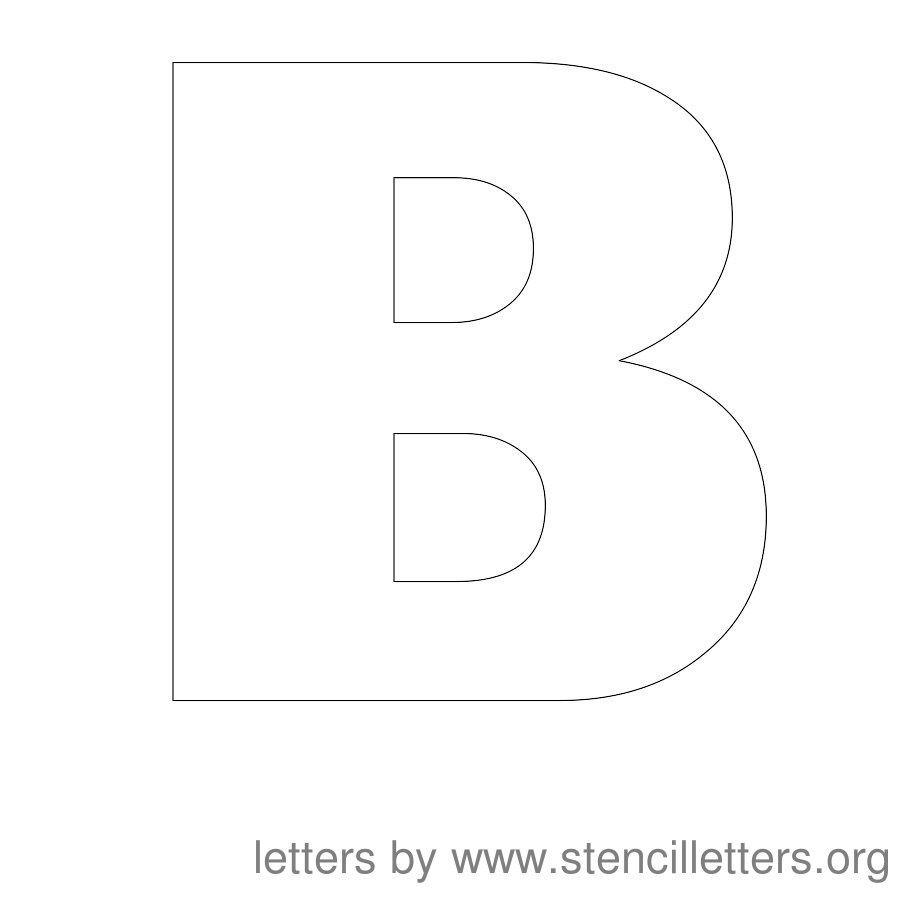 Stencil Letters 12 Inch Uppercase To Print - Stencil Letters Org for Free Printable 12 Inch Letter Stencils