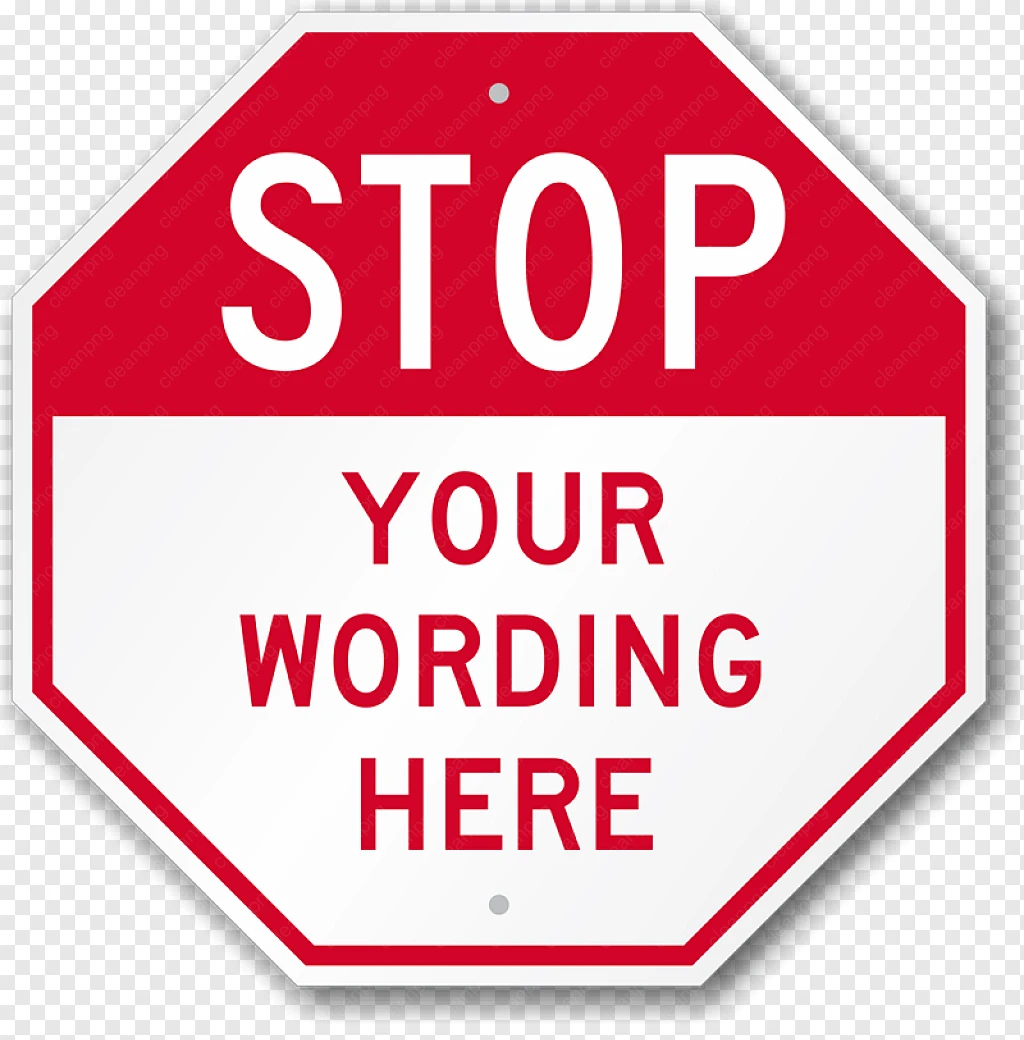 Stop Sign - Customizable Stop Sign - Cleanpng intended for Free Printable Stop Sign