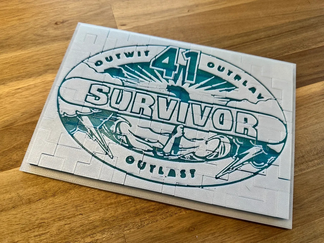Survivor 41 - 75 Piece Logo Puzzleschultzeey | Download Free intended for Free Survivor Printables