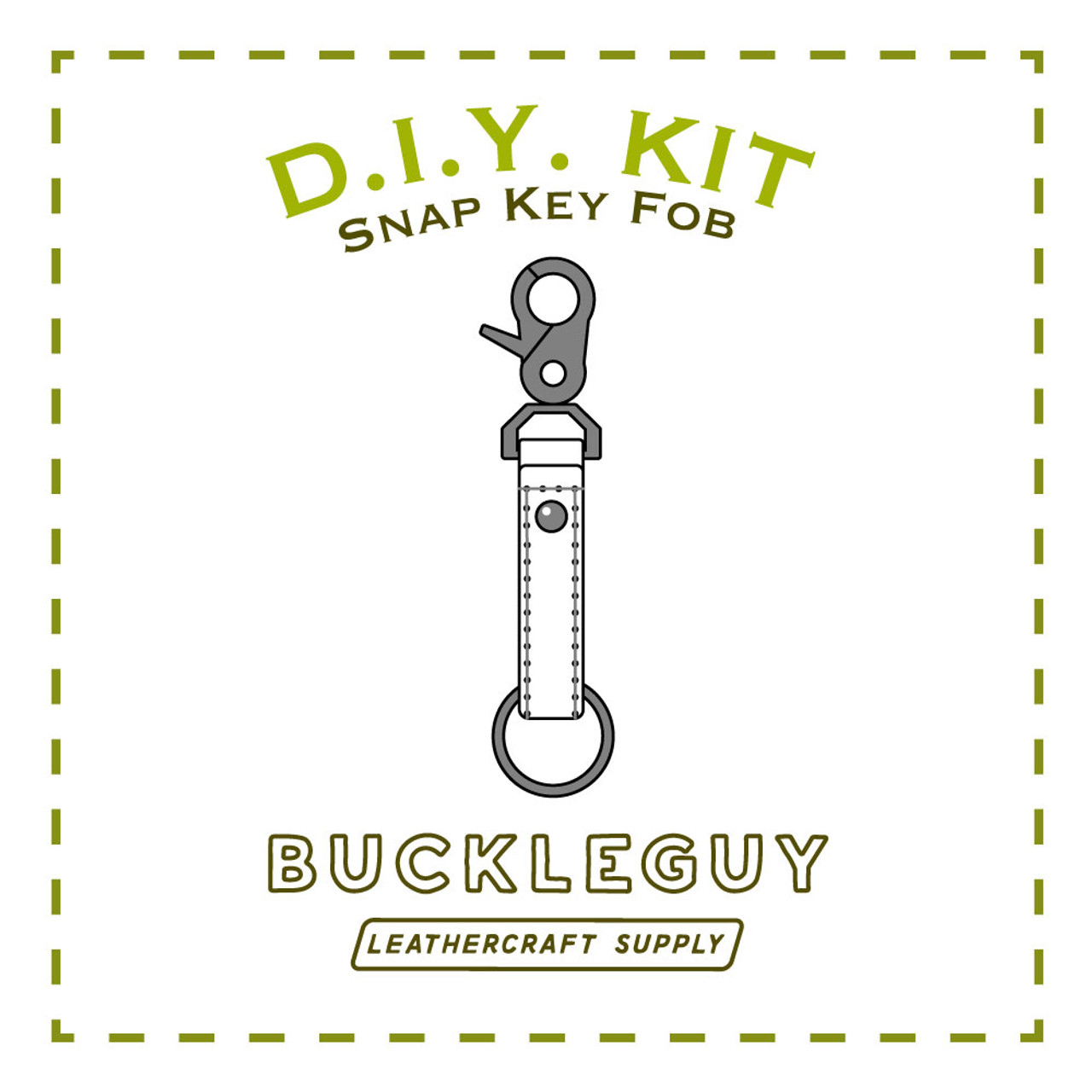 Swivel Snap Key Fob Leather Pattern, Pdf Template - Buckleguy in Free Printable Leather Key Fob Pattern