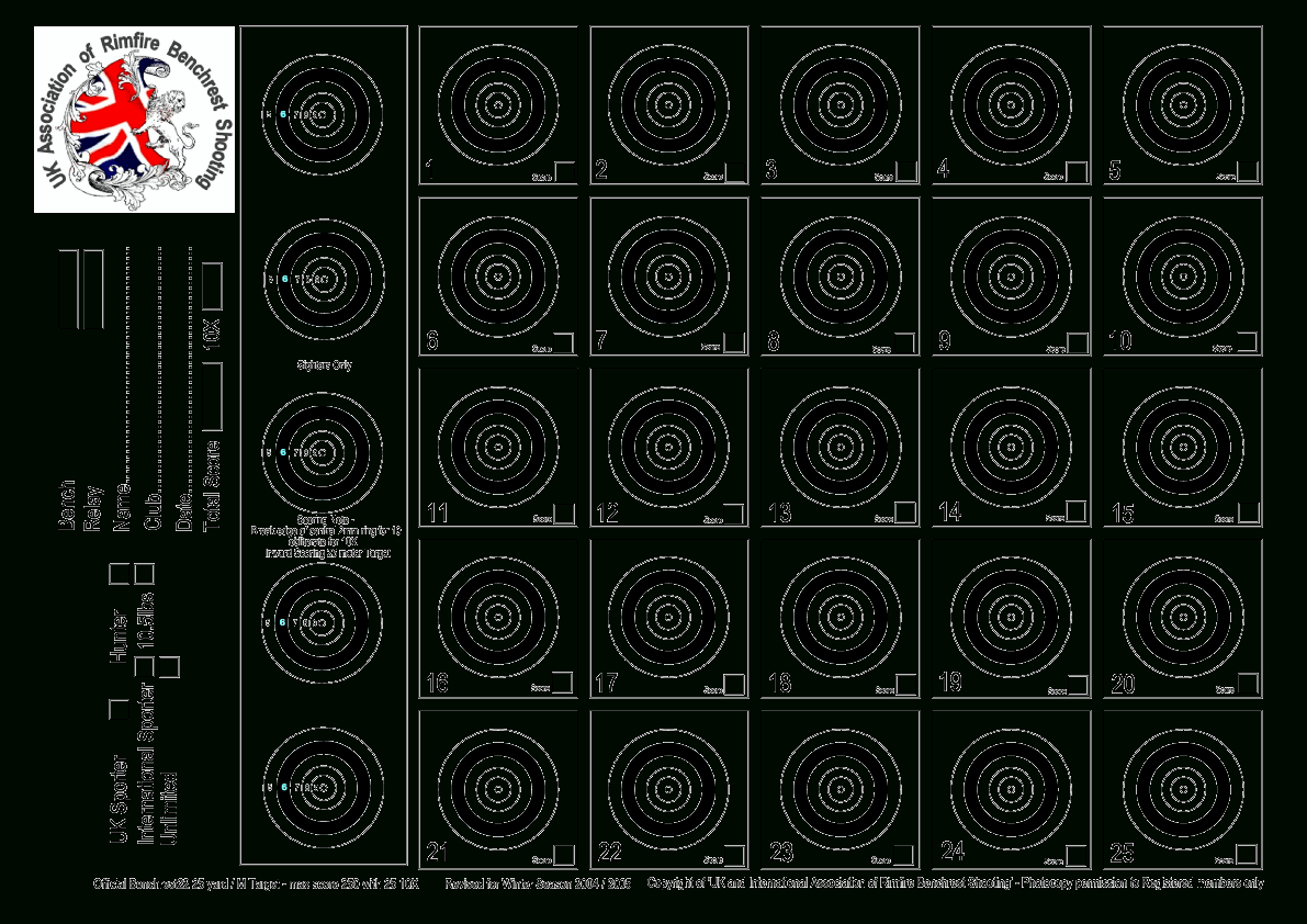 Targets For Download And Printing Within Accurateshooter with Free Printable 22 Rifle Targets