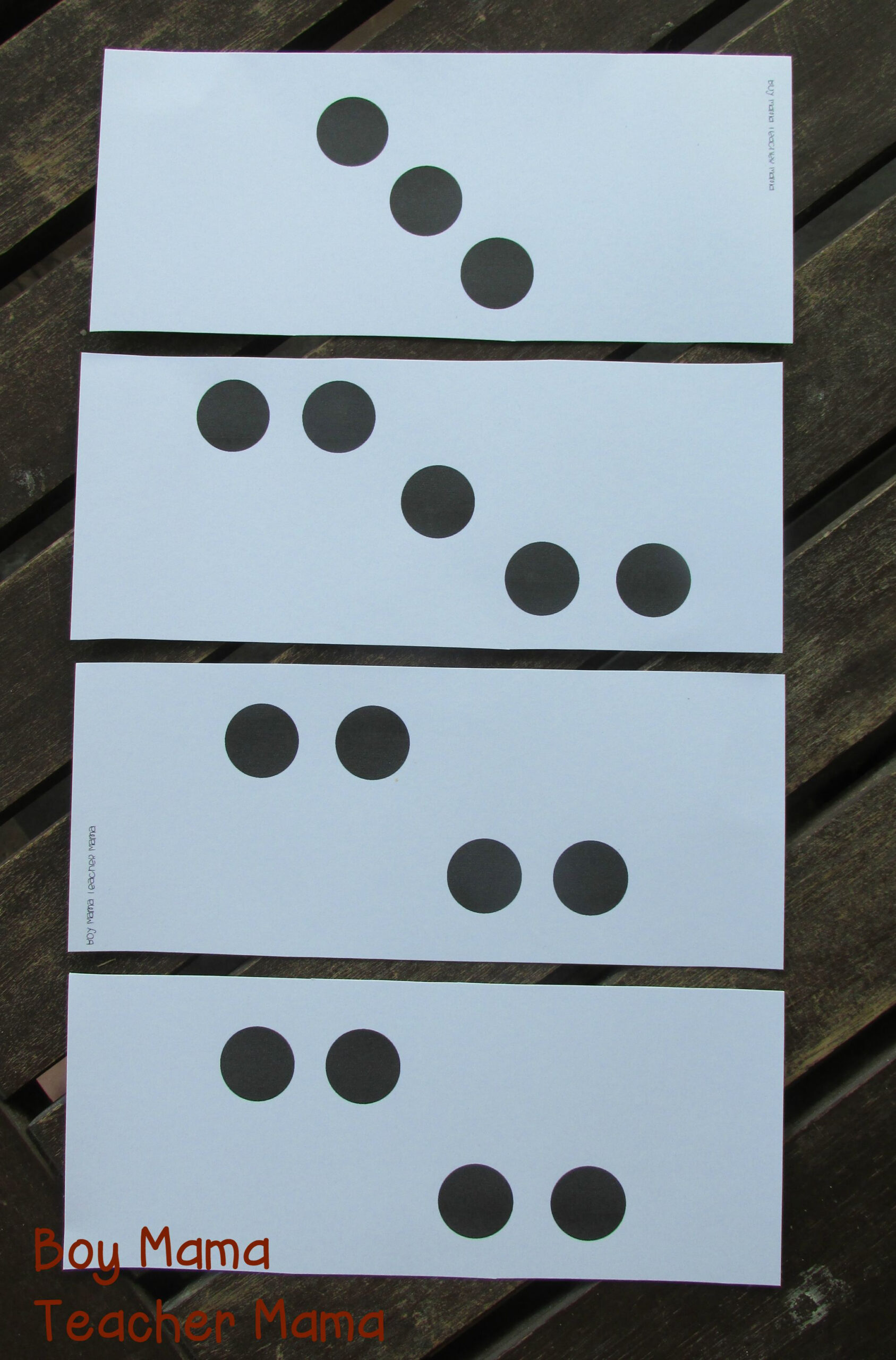 Teacher Mama: Free Subitizing Dot Cards {After School Linky} - Boy within Free Printable Subitizing Cards