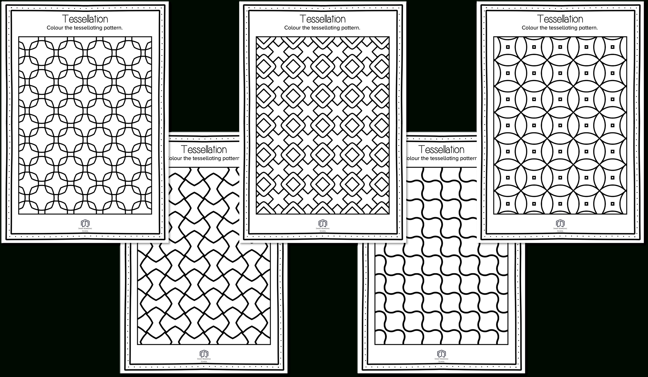 Tessellating Worksheet pertaining to Tessellation Patterns Printable Free
