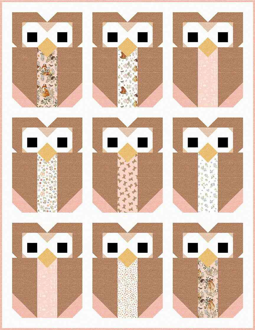 Top 15 Free Owl Quilt Patterns (+10 Bonus Patterns For Sale) - I inside Free Printable Owl Applique Pattern