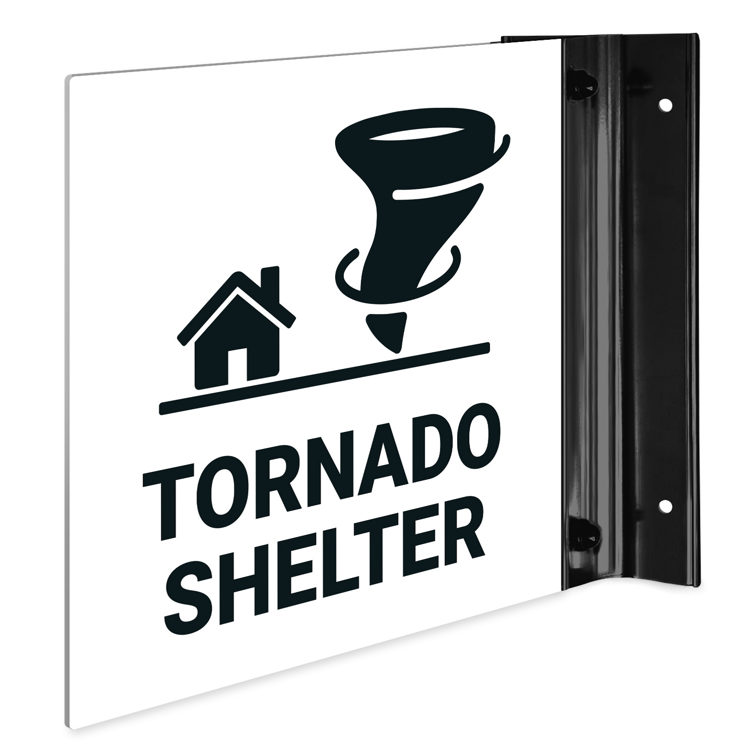 Tornado Shelter Projecting Sign, Double Sided, inside Free Printable Tornado Shelter Signs