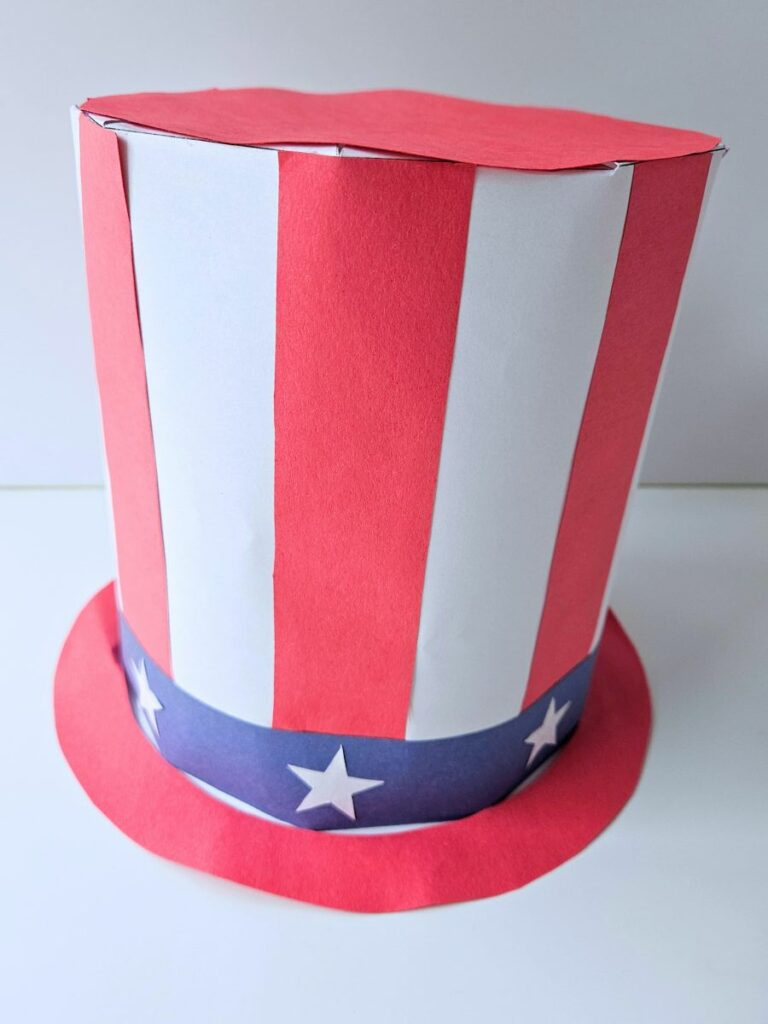 Uncle Sam Hat Craft For Kids - Raise Curious Kids within Free Printable Uncle Sam Hat Pattern Template