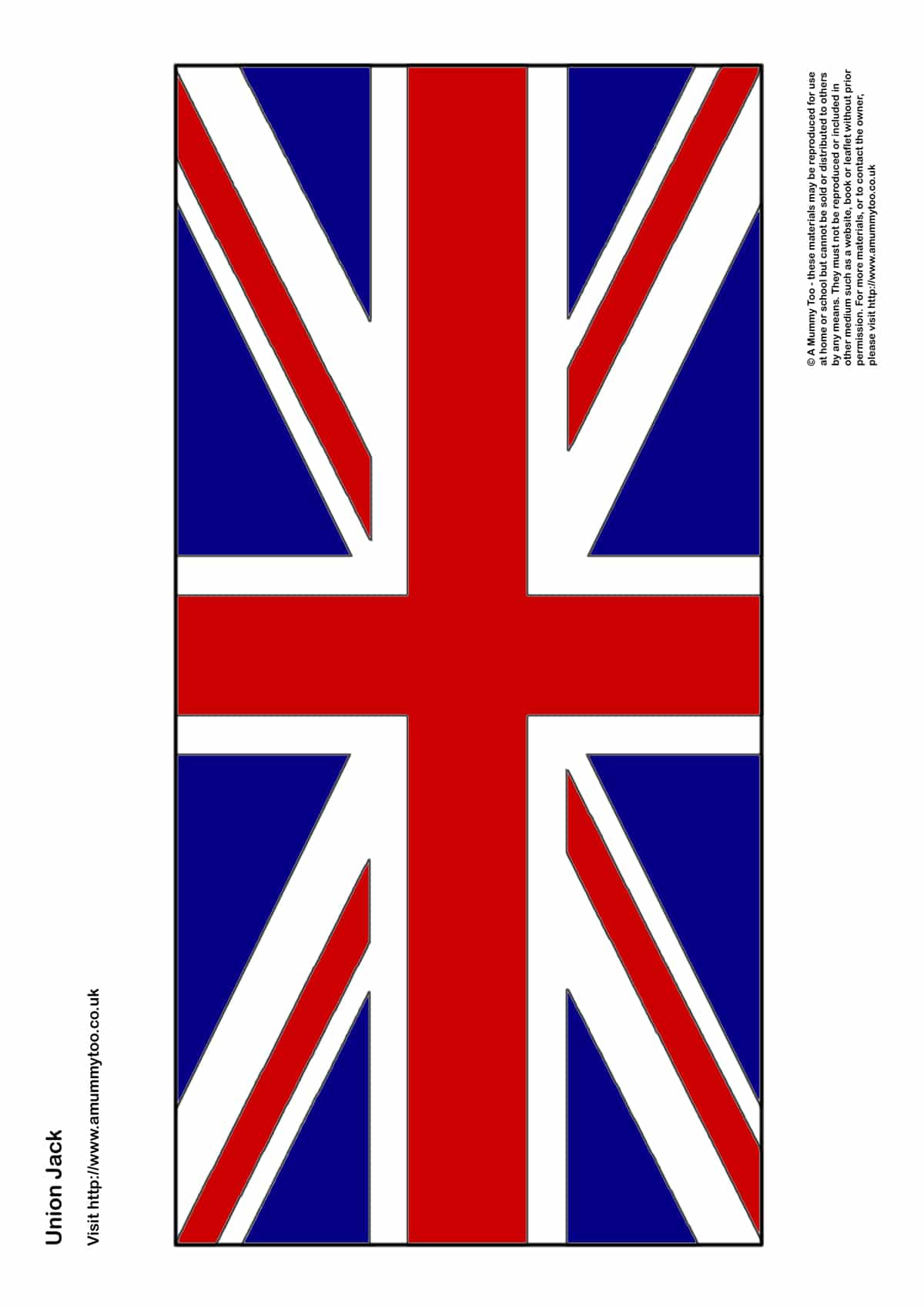 Union Jack Colouring In Template with regard to Free Printable Union Jack Flag
