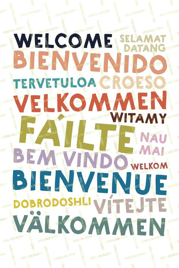 Welcome In Different Languages, Welcome Printable Poster, Fun pertaining to Free Printable Multilingual Welcome Poster