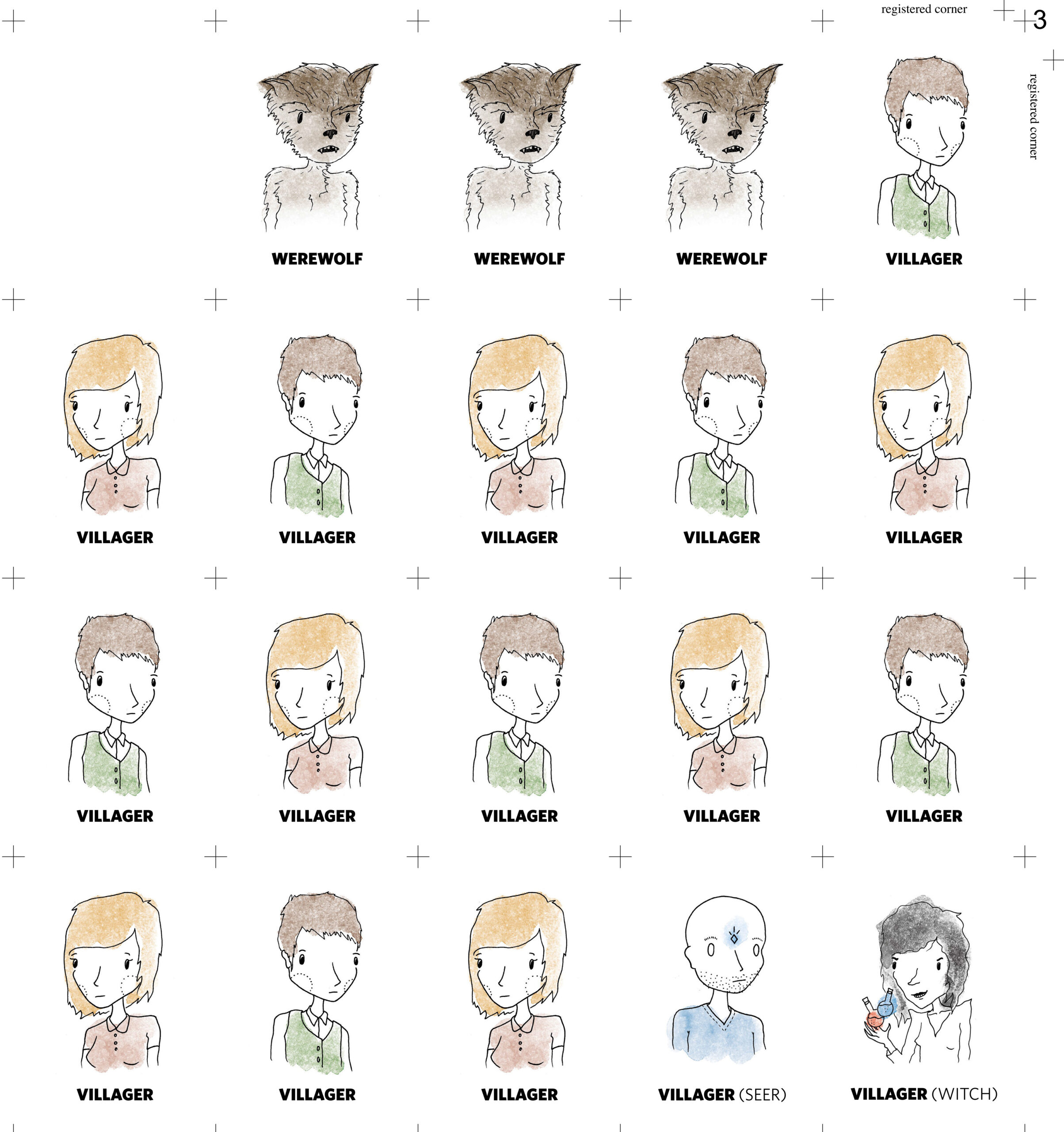 Werewolf-Cards - Custom Playing Cards Blog | Admagic in Free Printable Werewolf Game Cards