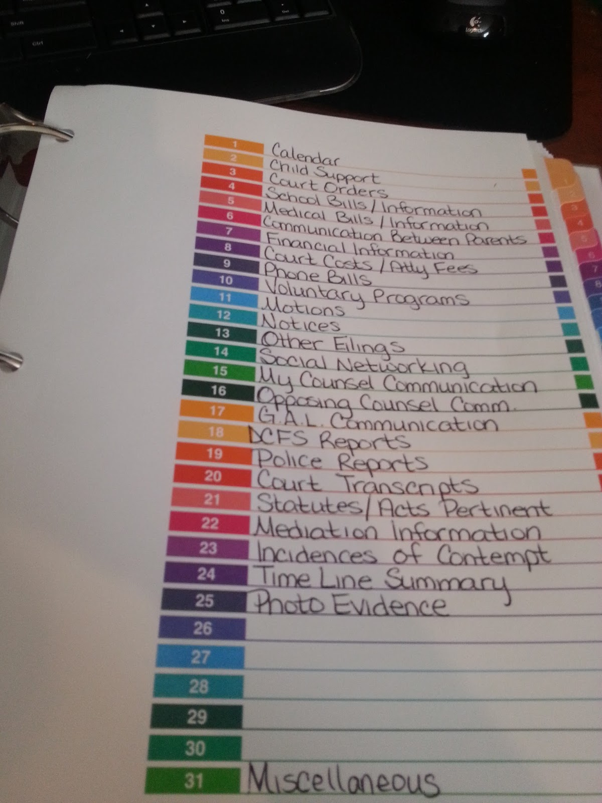 Working Supermom: Child Custody Court Binder in Custody Binder Printables Free
