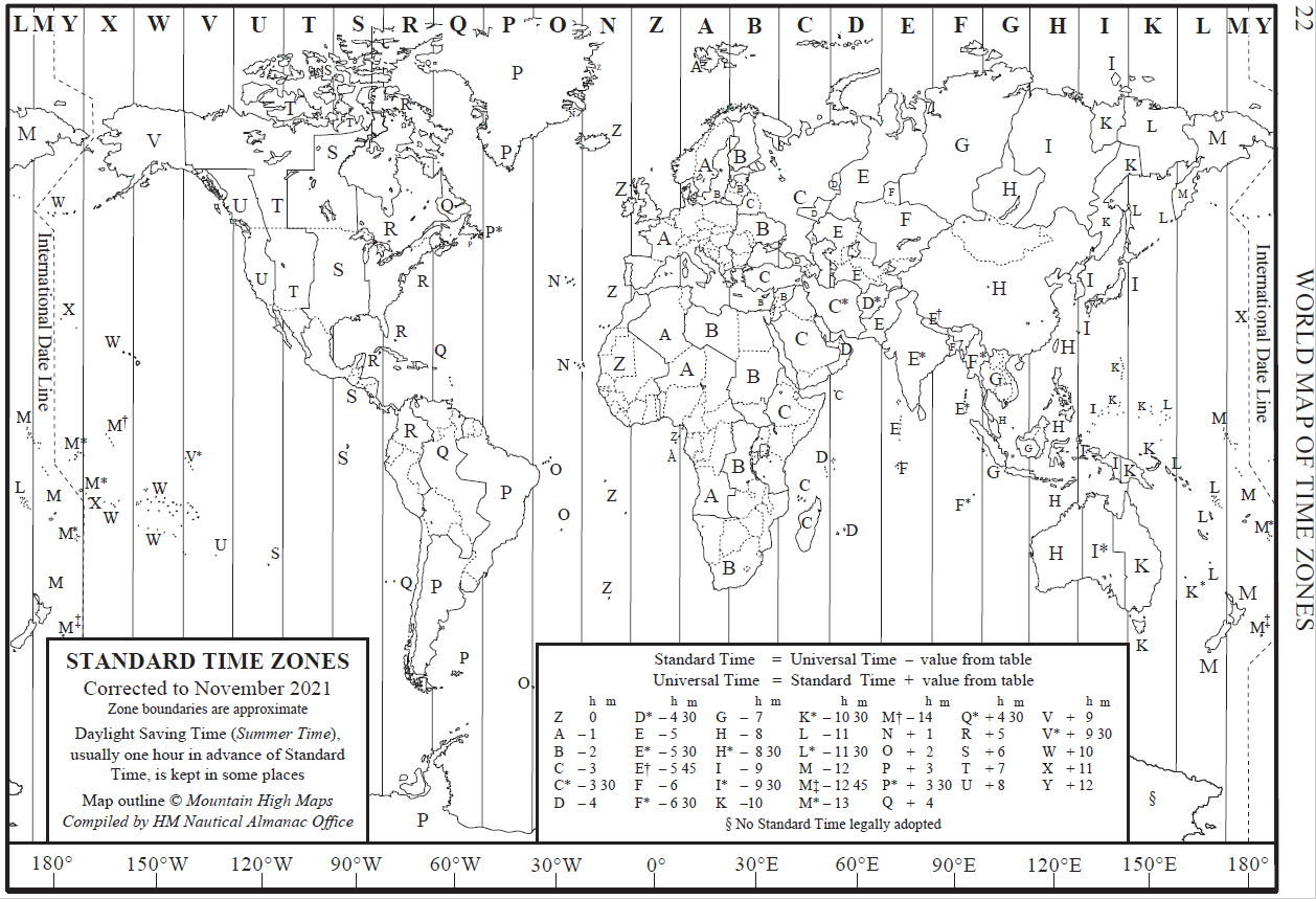 World Time Zone Map within World Map Time Zones Printable Free
