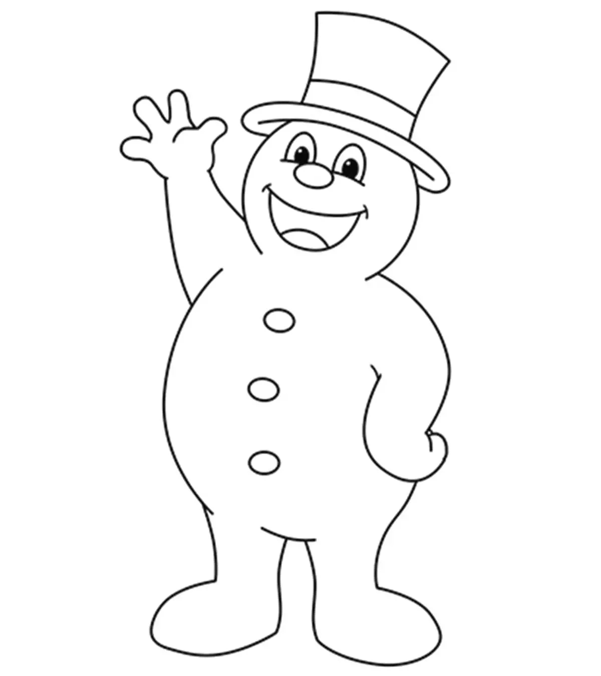 10 Cute &amp;#039;Frosty The Snowman&amp;#039; Coloring Pages For Toddlers intended for Printable Frosty The Snowman