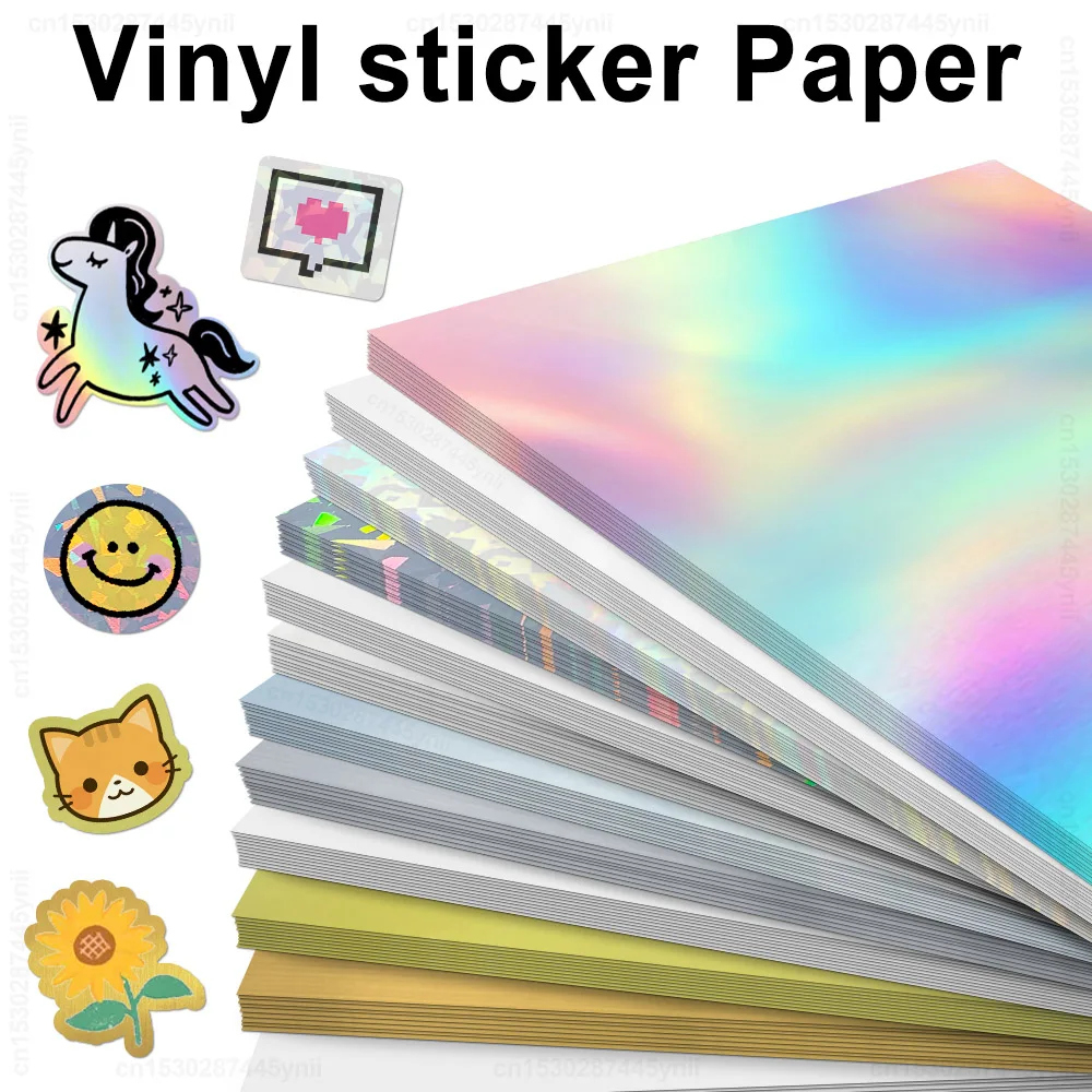 10 Sheets Printable Vinyl Sticker Paper Waterproof A4 Transparent Copy Paper For Inkjet Printer Diy Self-Adhesive Label Stickers - Aliexpress inside Printable Vinyl Roll For Inkjet Printers