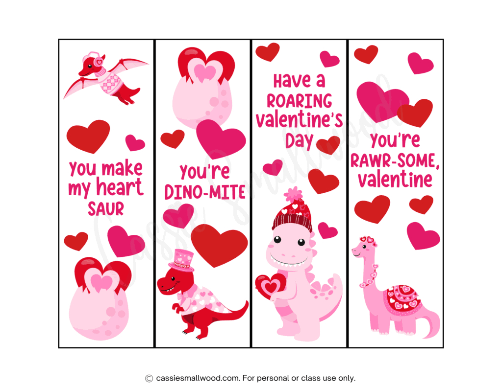 100 Ridiculously Cute Free Printable Valentine Bookmarks - Cassie with regard to Free Printable Valentine Bookmarks