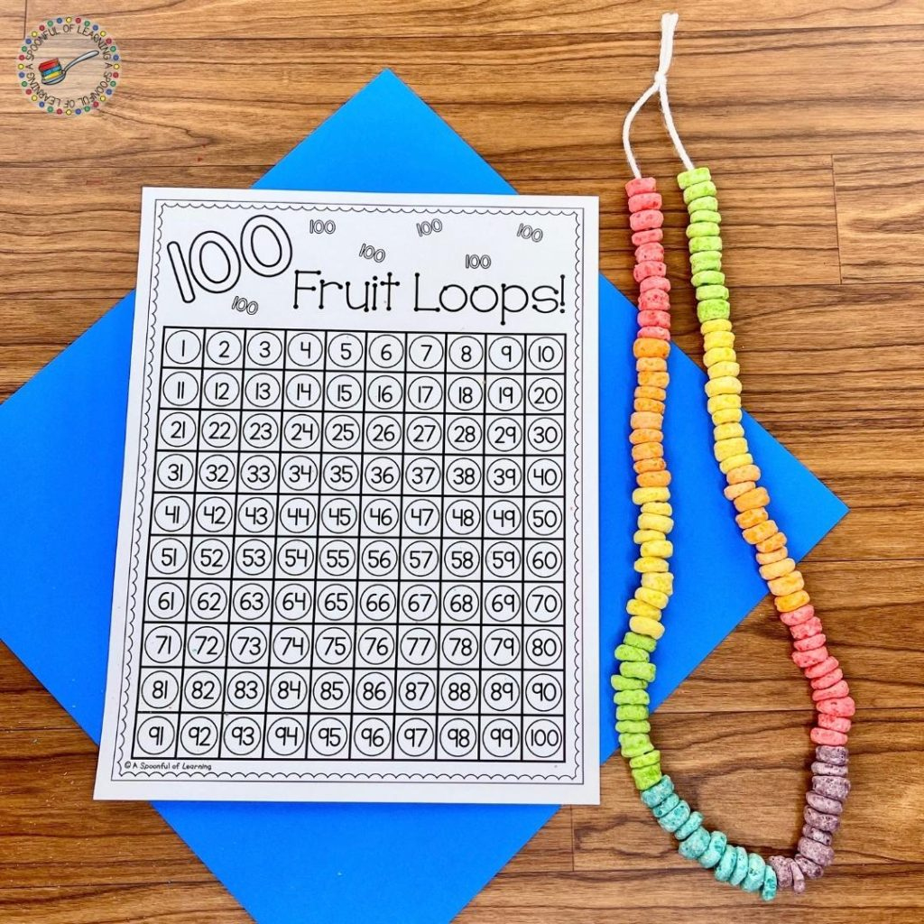 100Th Day Of School Crafts For Kindergarten - A Spoonful Of Learning for 100Th Day Necklace Printable