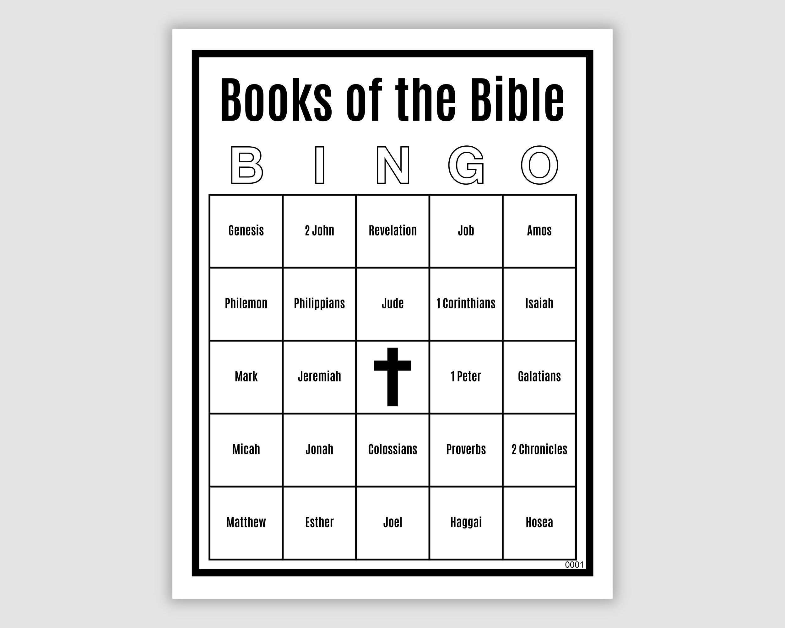 1200 Bible Bingo Cards With Clues, 1, 2, Or 4 Per Page, Pdf, Books intended for Free Printable Books of the Bible Bingo Cards