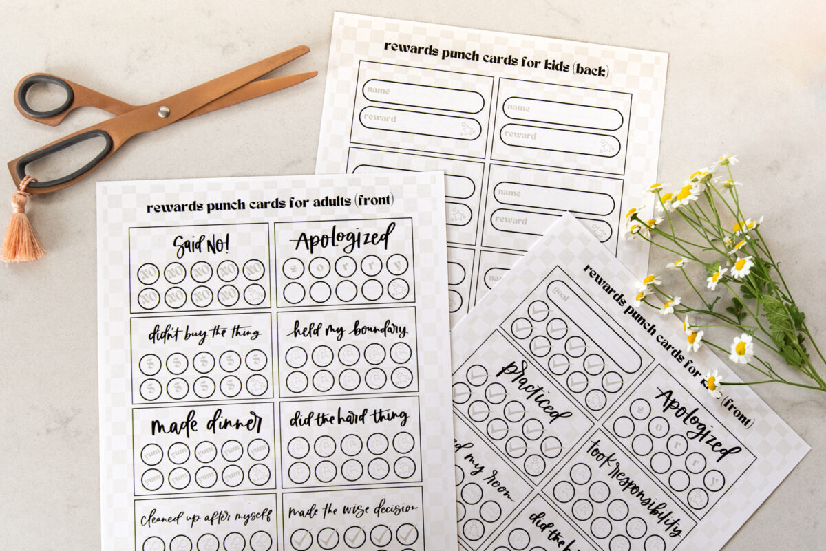 16 Free Printable Punch Cards For Adults + Kids - Hand Lettered within Free Printable Punch Cards For Students