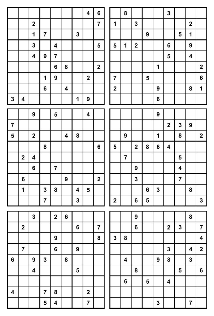 16 Sudoku - 10 Free Pdf Printables | Printablee inside Free Sudoku Printables