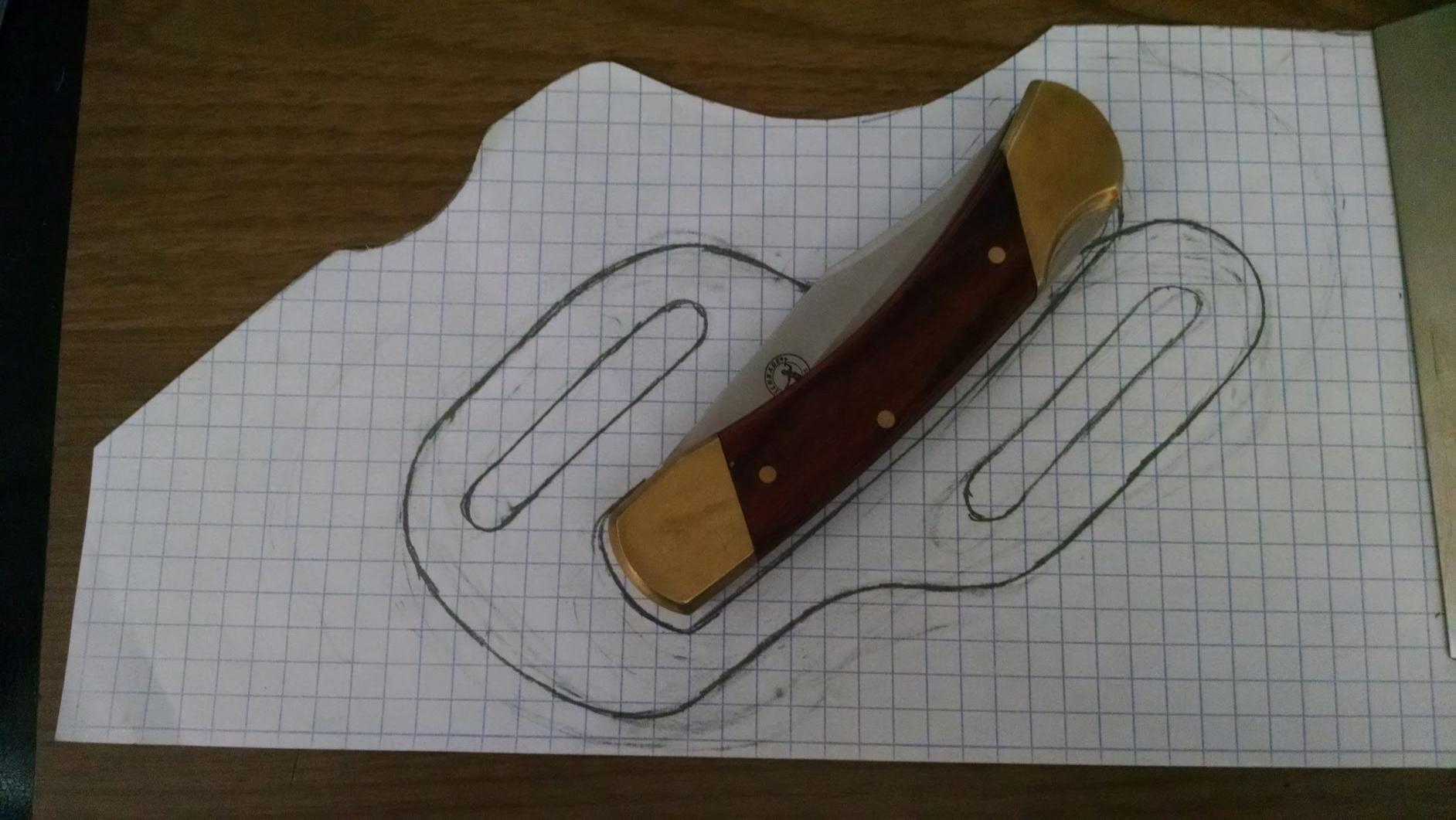 1St Pancake Knife Sheath (Own Design Profile) - Gun Holsters regarding Free Printable Knife Sheath Patterns
