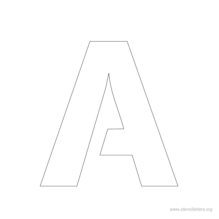2 Inch Free Printable Stencil Letters - Stencil Letters Org for 2 Inch Letter Stencils Printable Free
