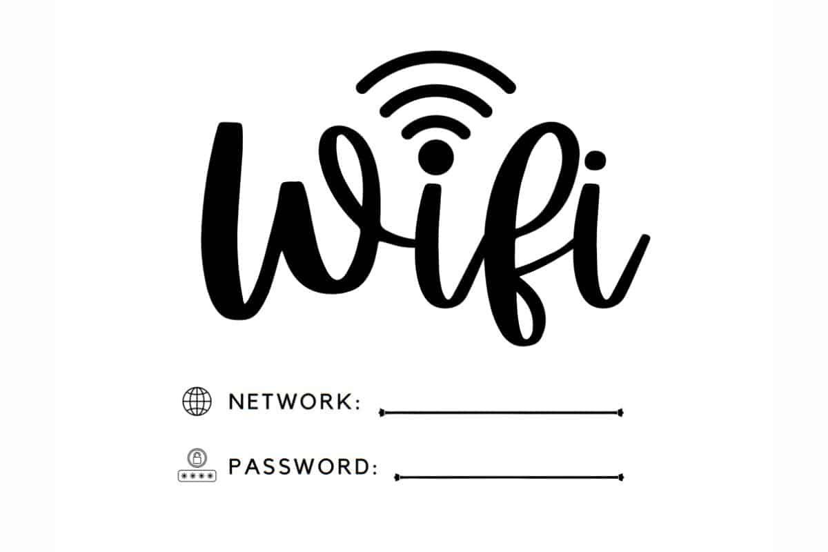 20 Free Printable Wifi Password Sign Templates For Guests ⋆ Love with regard to Wifi Password Free Printable