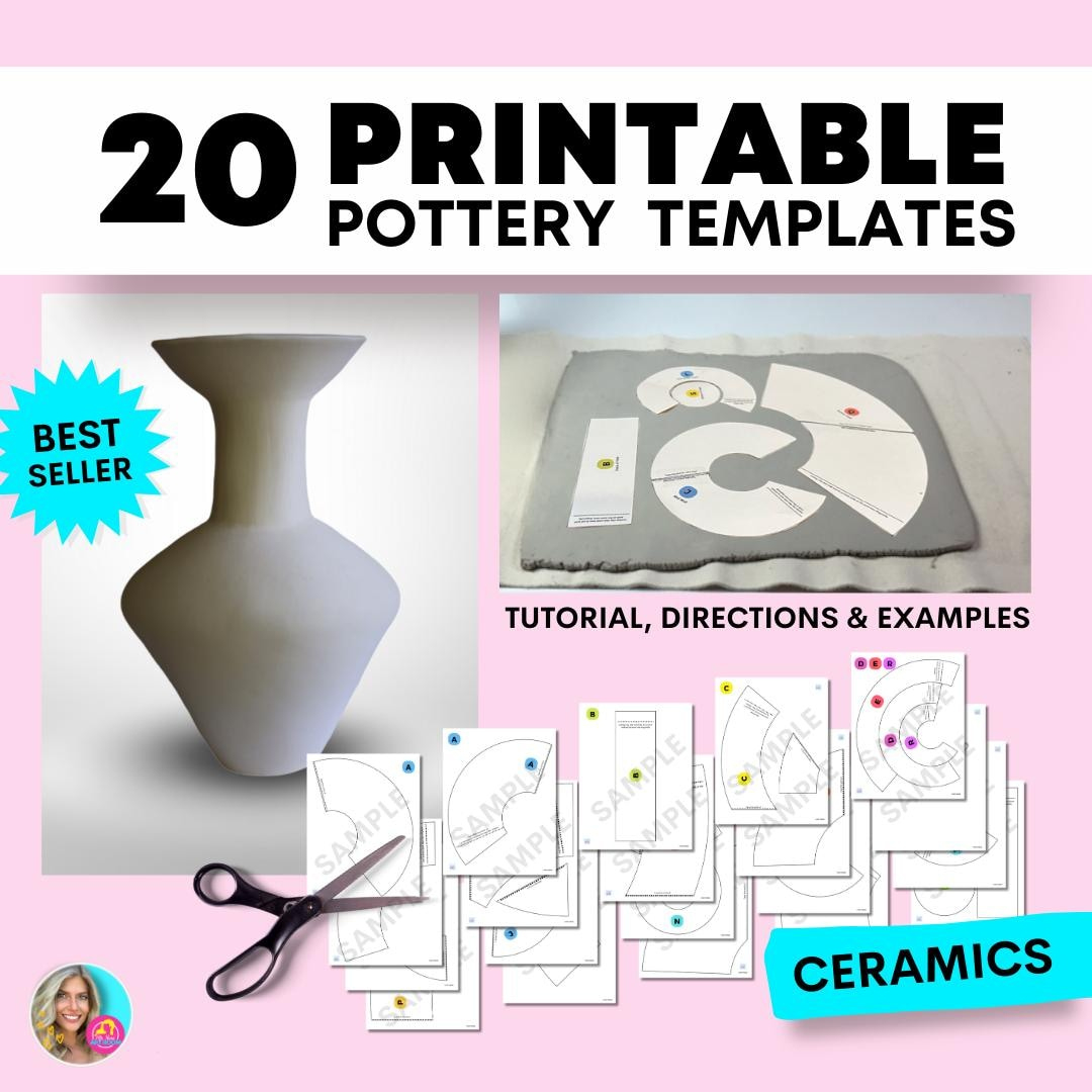 20 Printable Pottery Templates, Forms, Guide, Tutorial, And with Slab Pottery Templates Printable