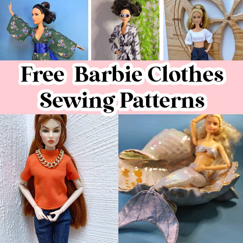 28 Free Sewing Patterns For Barbie Clothes - Easy Things To Sew intended for Free Printable Sewing Patterns For Barbie Doll Clothes