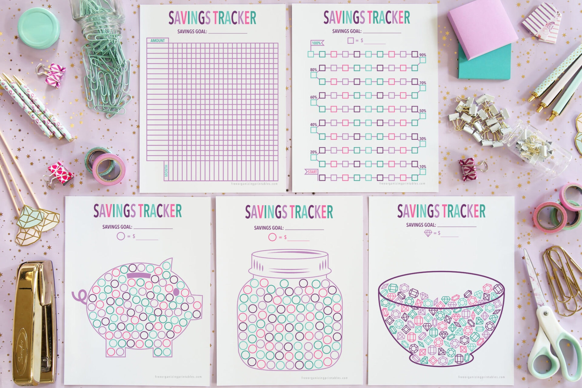 5+ Free Printable Savings Tracker Pages regarding Free Printable Savings Tracker