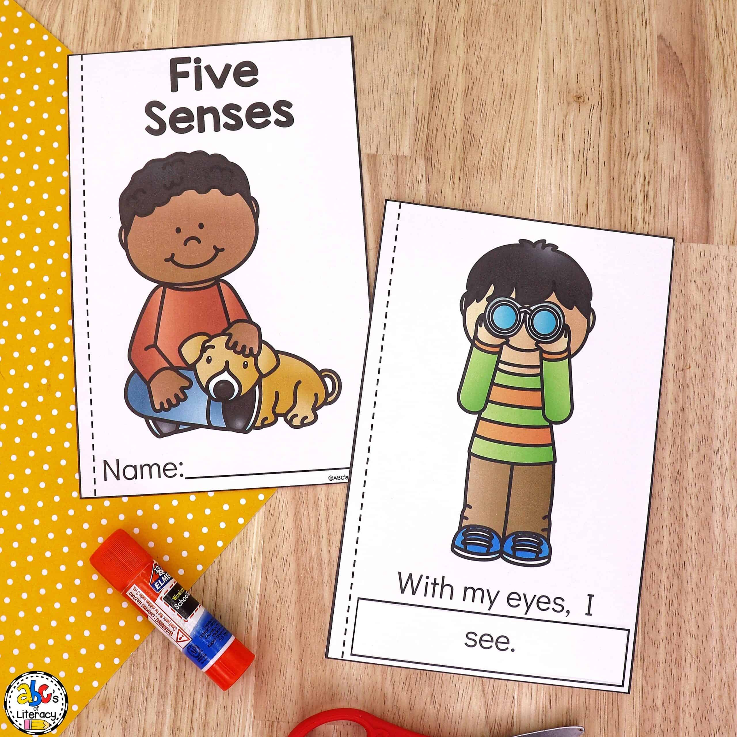5 Senses Printable Book For Beginning Readers throughout 5 Senses Flip Book Printable Free