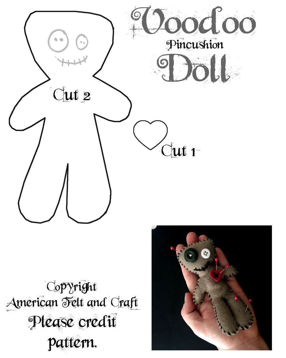 7 Couture Ideas | Diy Voodoo Dolls, Voodoo Dolls, Sewing Projects with Printable Voodoo Doll Patterns Free