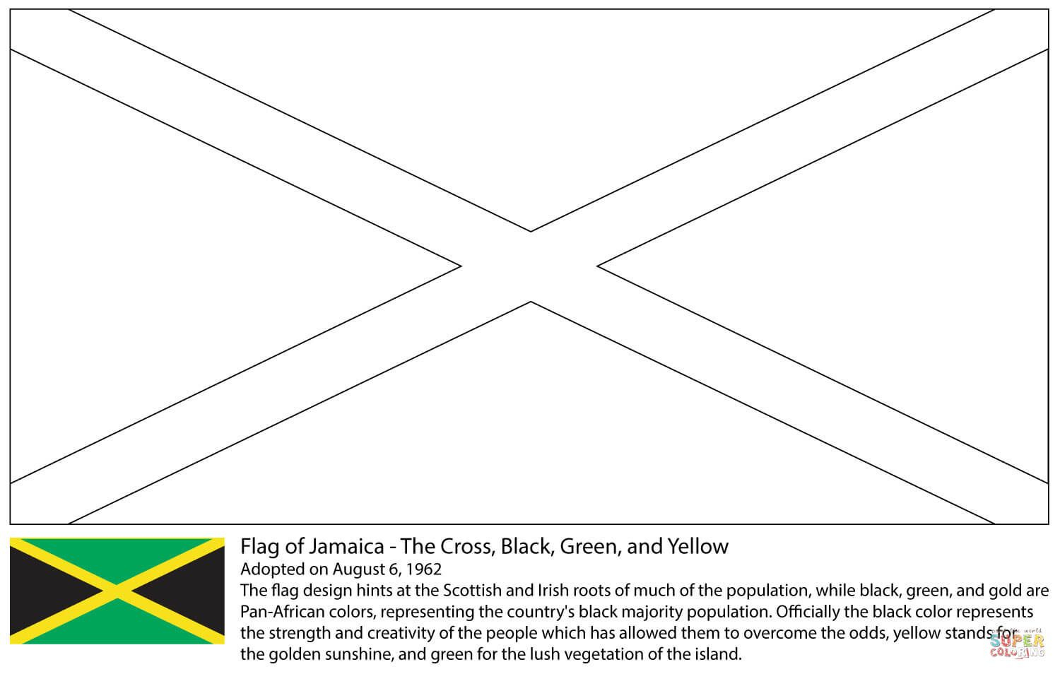 8 Jamaica Ideas | Jamaica, World Thinking Day, Jamaica Facts intended for Flag Of Jamaica Printable