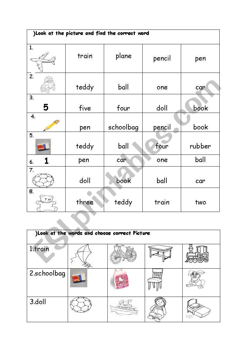 A Vocabulary Worksheet For Grade1 - Esl Worksheetstar Sukran inside Vocabulary Printable Worksheets For Grade 1