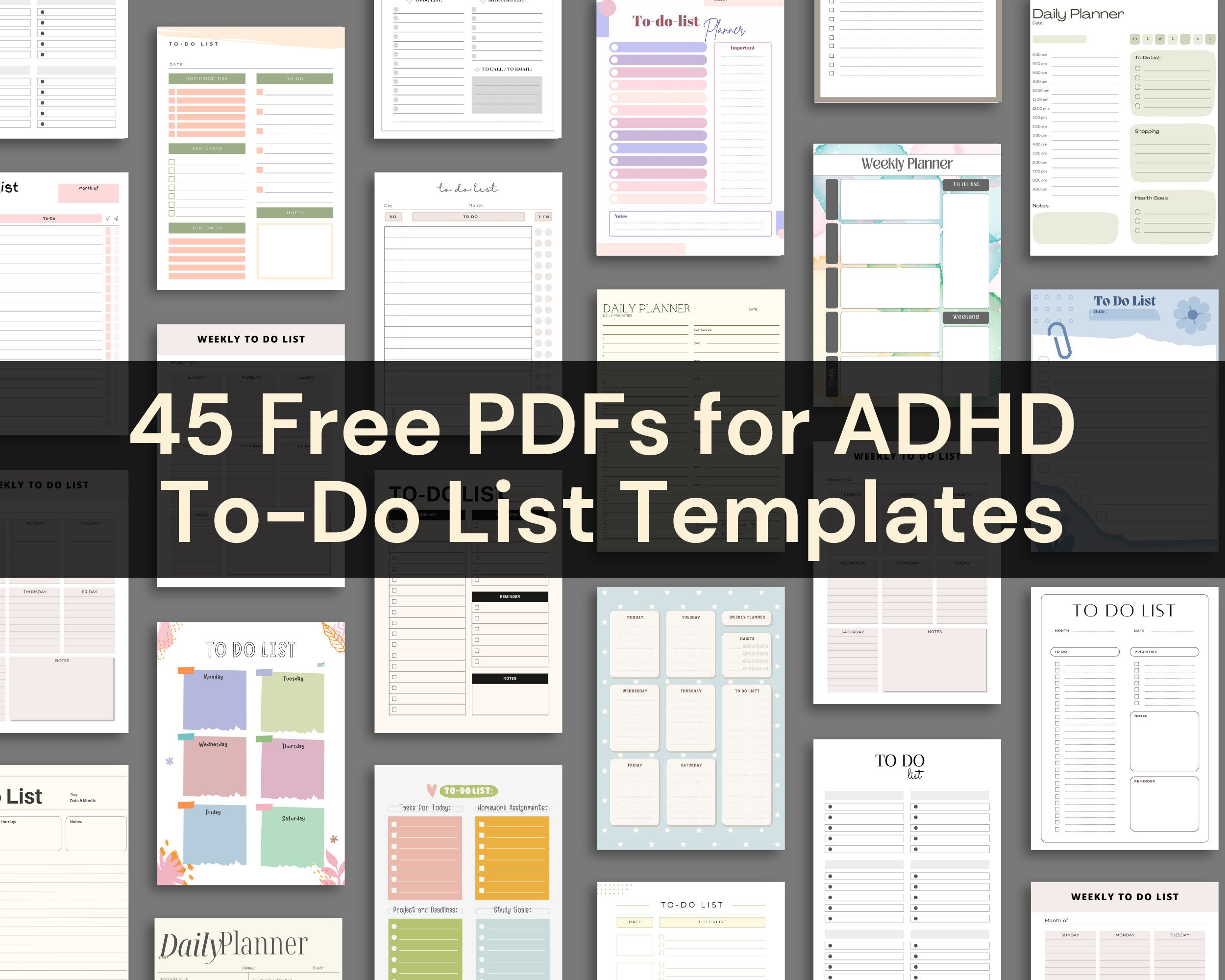 Adhd To-Do List Templates For Better Organization (45 Free Pdfs) intended for Adhd Planner Printable Free Tiktok